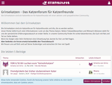 Tablet Screenshot of grinsekatzen.de
